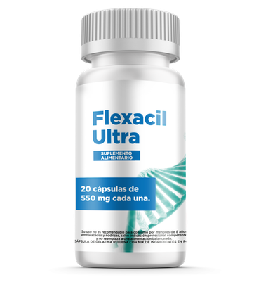 Flexacil — frasco del suplemento articular
